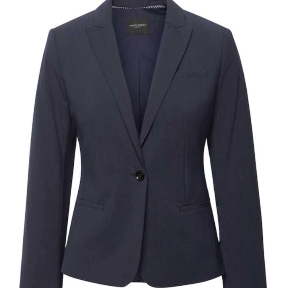 Classic Washable Italian Wool Blend Blazer